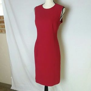 Red Calvin Klein dress